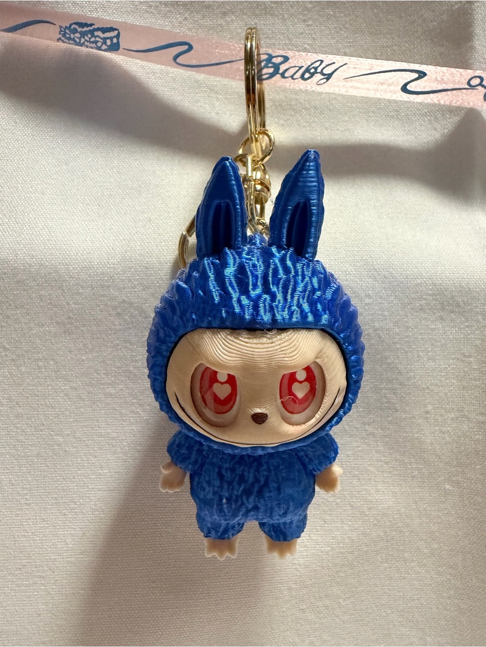 Labubu Keychain multicolor 3D printing